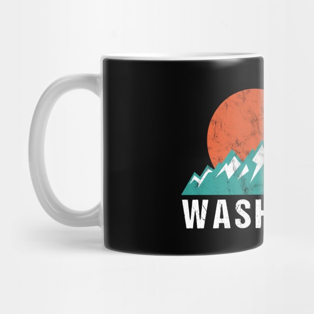 Retro Vintage Washington by JKFDesigns